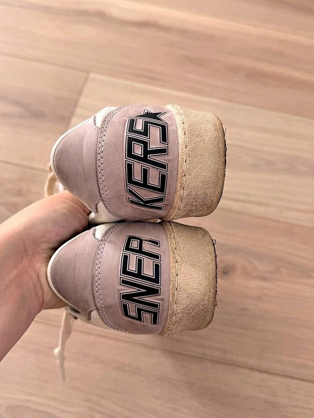 Golden Goose Ball Star Sneakers Glitter Star Pink & White size 36 - Picture 4 of 9